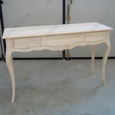 Consolle in Legno Grezzo da Verniciare 2