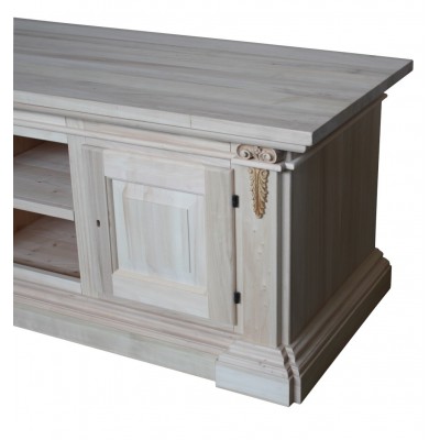 Mobile porta tv grezzo legno massello 2