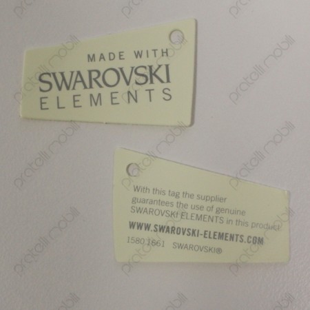 Pomello Quadro con certificato Swarovski