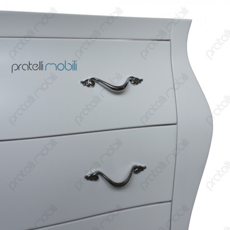 Bagno Grande Bianco Opaco con Maniglie New Classic Cromate