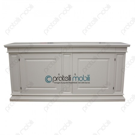 Credenza Contemporanea Pisa laccato RAL 9010 opaco