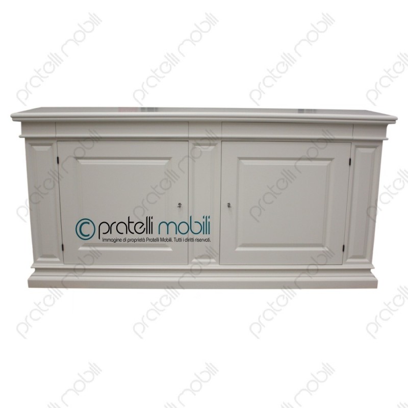 Credenza Contemporanea Pisa laccato RAL 9010 opaco
