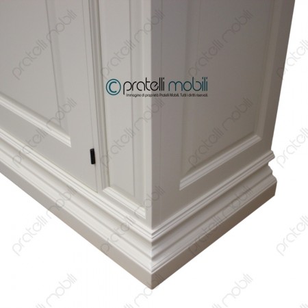 Credenza Contemporanea Pisa laccato RAL 9010 opaco