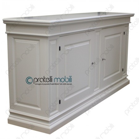 Credenza Contemporanea Pisa laccato RAL 9010 opaco