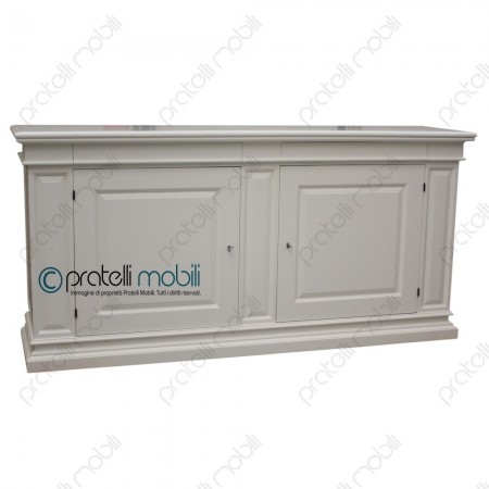 Credenza Contemporanea Pisa laccato RAL 9010 opaco