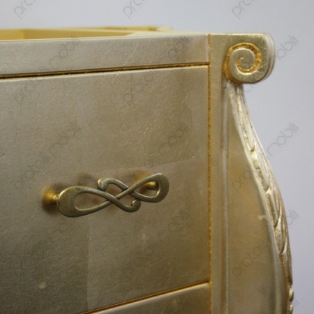 Mobile Bagno Barocco Intagliato con finitura foglia oro